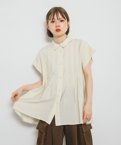 「KBF」 半袖ブラウス ONE アイボリー レディース_画像4