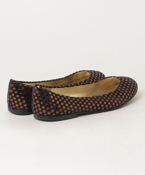 「LONDONSOLE」 フラットパンプス 37 ネイビー レディース_画像2