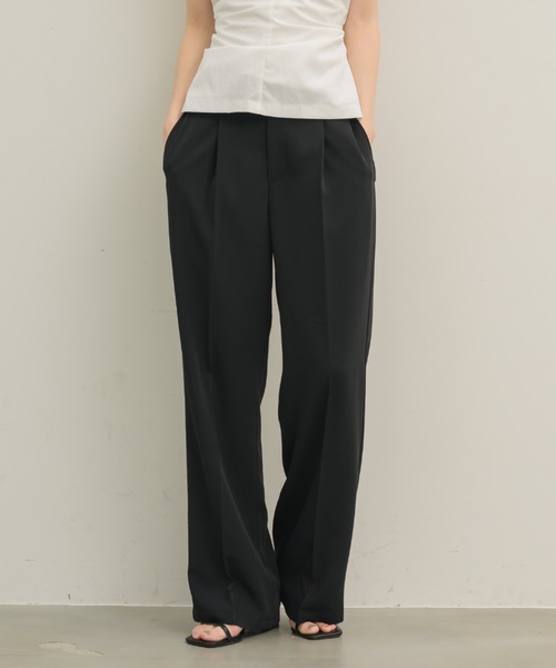 「NEUNA」 スラックス MEDIUM ライトグレー レディース_画像5