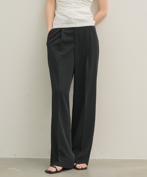 「NEUNA」 スラックス MEDIUM ライトグレー レディース_画像7