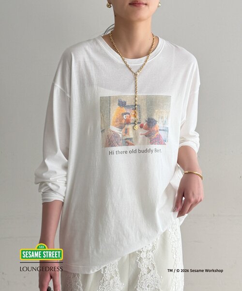 Loungedress（ラウンジドレス） tシャツ SESAME STREET ロンT