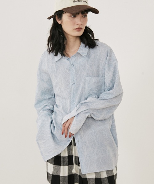 「MERLOT」 長袖シャツ FREE イエロー レディース_画像7