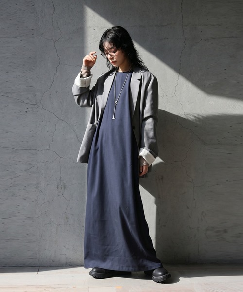 antiqua（アンティカ） ワンピース ノースリーブ ロング ワンピース