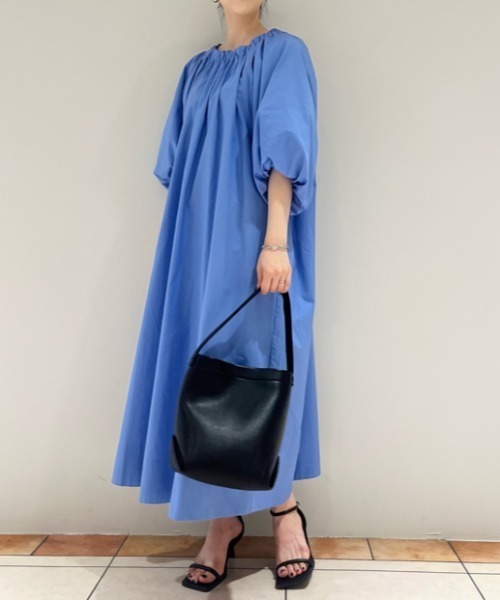 「Mila Owen」 7分袖ワンピース ONE SIZE ベージュ レディース_画像3