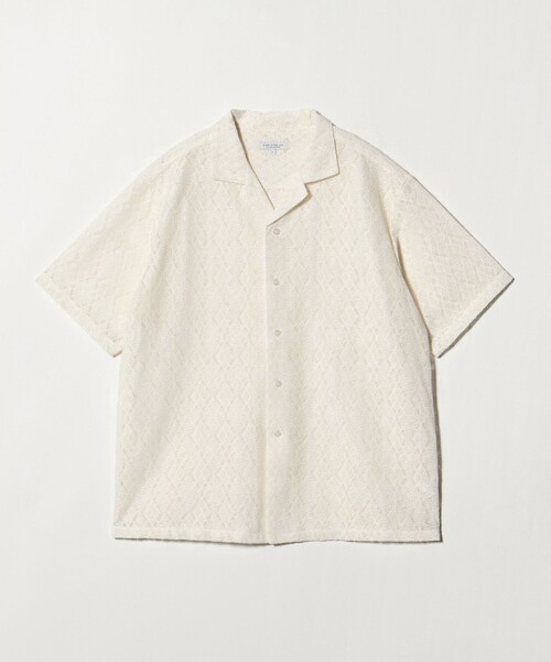 A DAY IN THE LIFE シャツ 半袖 レース オープンカラーシャツ「A DAY