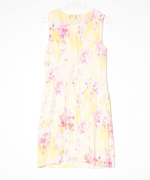 「RED VALENTINO」 花柄ノースリーブワンピース 42 イエロー レディース_画像2