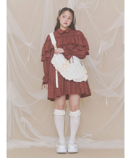 ハイソックス 靴下 靴下屋×merry jenny flower lace knit sock レディース | merry jenny | 20