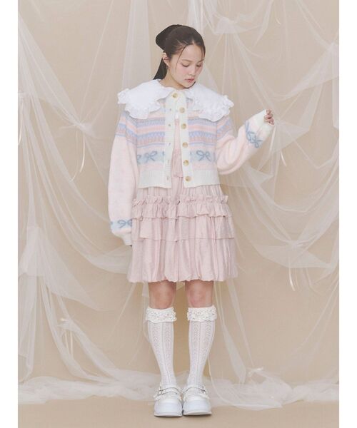 ハイソックス 靴下 靴下屋×merry jenny flower lace knit sock レディース | merry jenny | 21