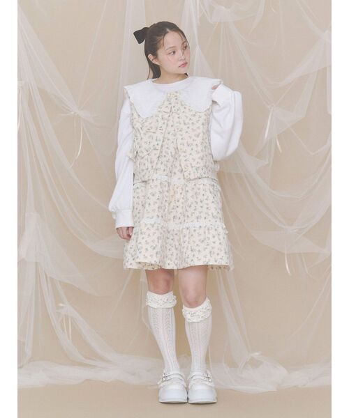 ハイソックス 靴下 靴下屋×merry jenny flower lace knit sock レディース | merry jenny | 22