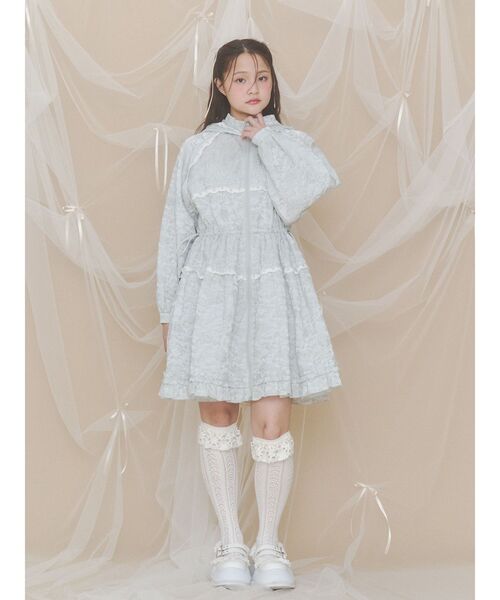 ハイソックス 靴下 靴下屋×merry jenny flower lace knit sock レディース | merry jenny | 23