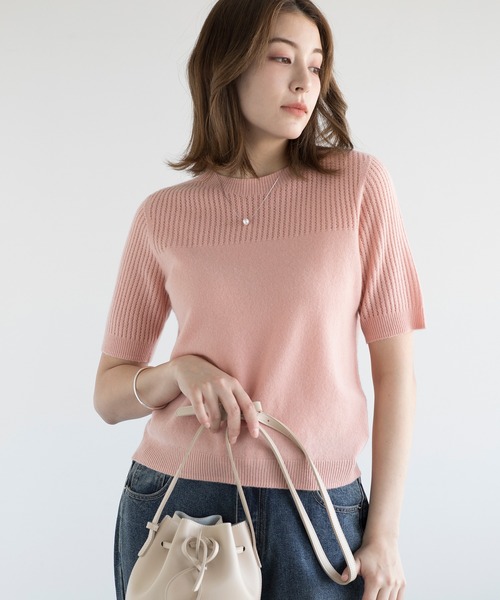 「DECADE CLASSIC」 半袖ニット MEDIUM ダークグレー レディース | DECADE CLASSIC | 07
