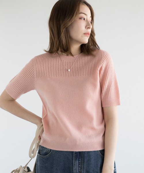 「DECADE CLASSIC」 半袖ニット MEDIUM ダークグレー レディース | DECADE CLASSIC | 08