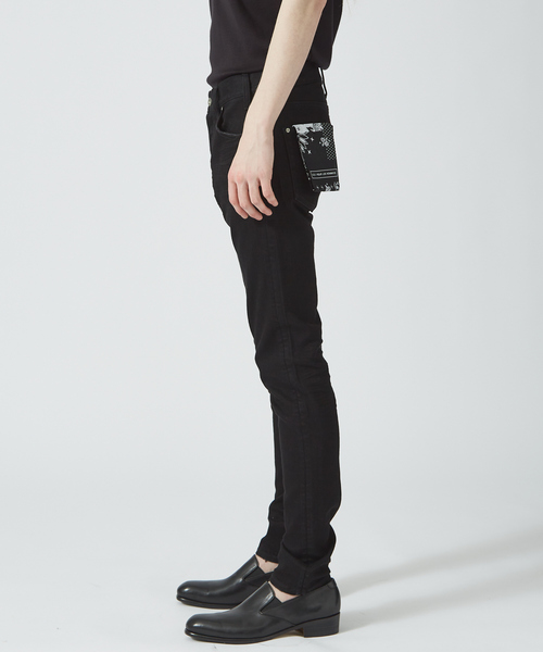 「5351 POUR LES HOMMES」 スキニーデニムパンツ 46 ブラック メンズ_画像4