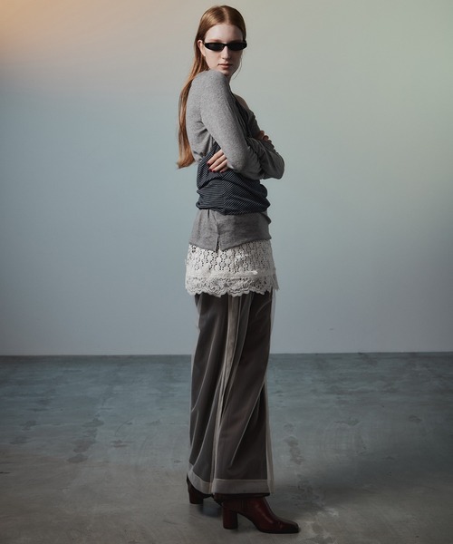 MAISON SPECIAL(メゾンスペシャル) パンツ Tulle Side Line Jersey MAISON SPECIAL(メゾンスペシャル) パンツ Tulle Side Line Jersey