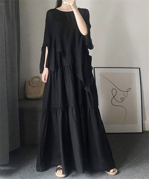 「FREE STYLISTS」 キャミソールワンピース X-LARGE キャメル レディース_画像7