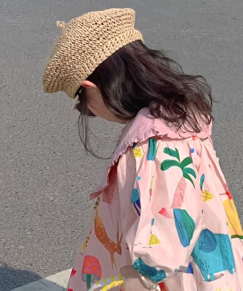「aimoha」 「KIDS」長袖ワンピース 140 ピンク キッズ_画像4