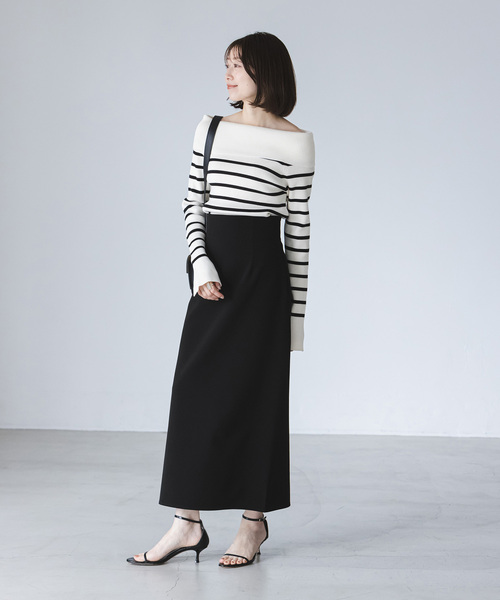 「NOBLE」 ロングスカート 38 グリーン レディース_画像8