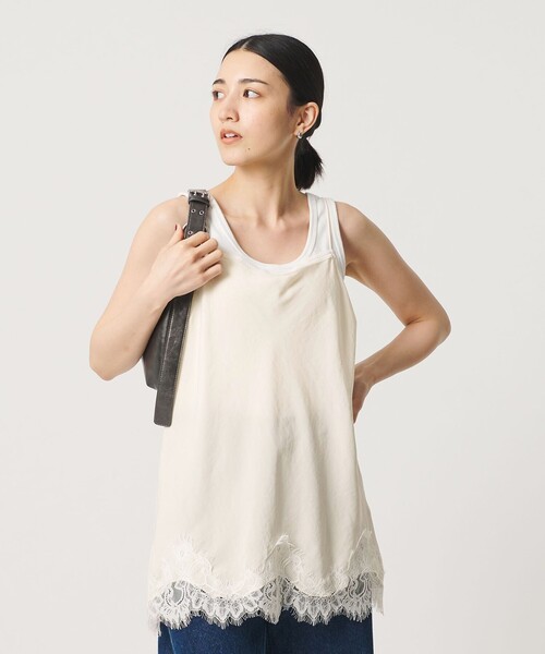 BEAUTY＆YOUTH UNITED ARROWS キャミソール レース サテン