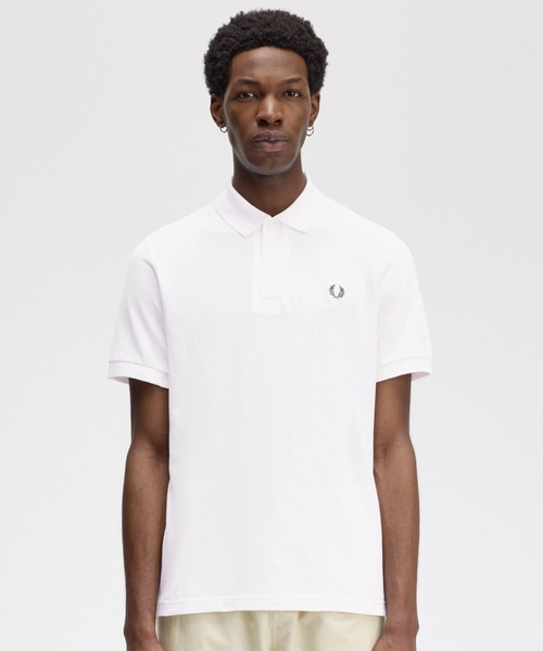 【新品】FRED PERRY ホワイト ポロシャツ M フレッドペリー FRED PERRY The Fred Perry Shirt M3600