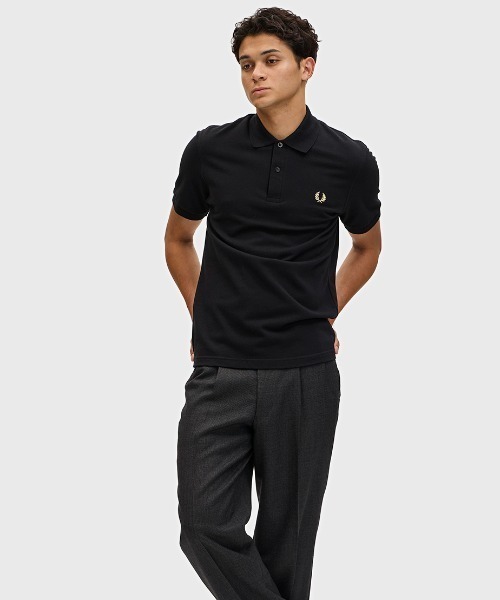 Fred Perry フレッドペリー ブラック ポロシャツ イングランド製 FRED PERRY フレッドペリー イングランド製 TWIN TIPPED POLO
