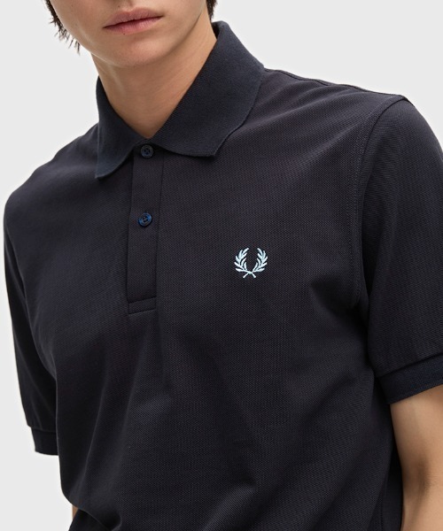 【26新品】FRED PERRY 別注 リブ ポロシャツ 半袖 ブラック FRED PERRY（フレッドペリー） ポロシャツ 半袖 The Fred Perry Shirt