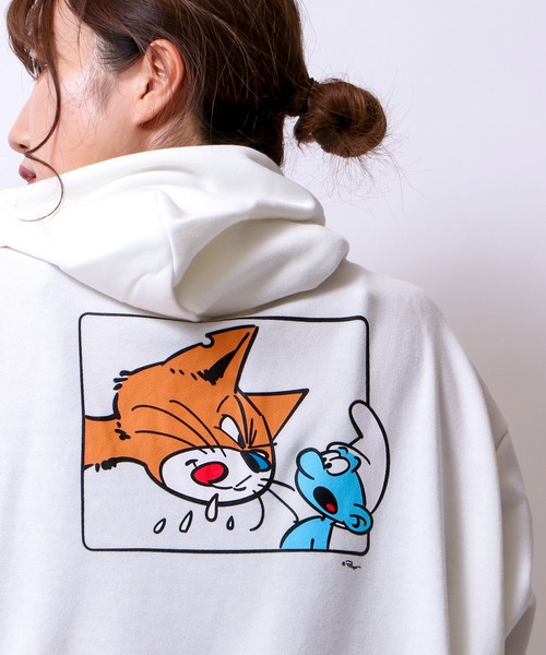 スマーフ　SMURFS　パーカー　フーディー　メンズ　レディース　ユニセックス PUMA パーカー × THE SMURFS GRAPHIC HOODIE TR / プーマ ザ