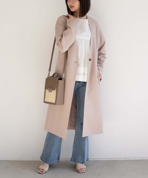 最安値に挑戦！ Sシリーズ対応 Ｖネックノーカラーコート 【2020正規 