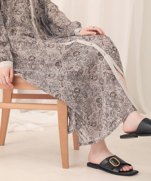 BAB（バブ） ワンピース 「WEB限定」ペイズリープリントロング