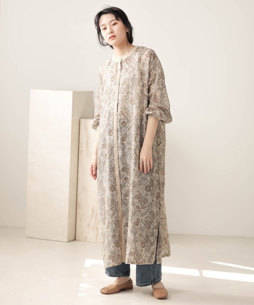 BAB（バブ） ワンピース 「WEB限定」ペイズリープリントロング