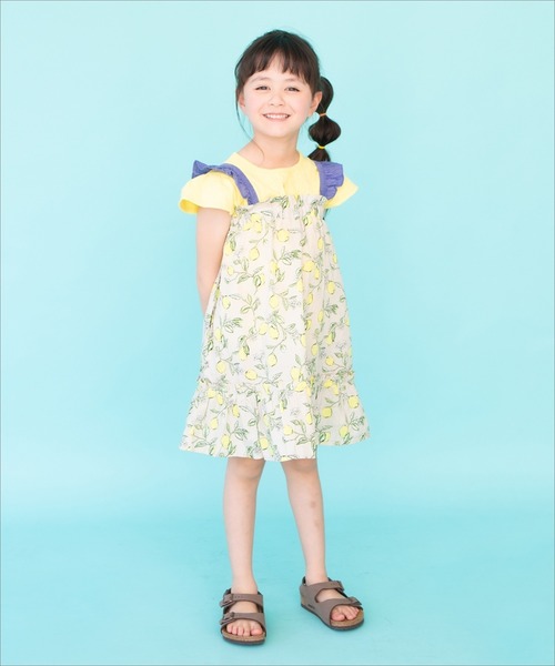 ワンピース プリントサンドレス 花柄 レモン柄 果実柄 Zozotown Paypayモール店 通販 Paypayモール