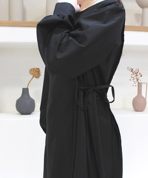 【ELENDEEK】 七分袖 ワンピース / サイドリボンデザイン MODE ROBE ワンピース サイドリボンワンピース : ZOZOTOWN Yahoo