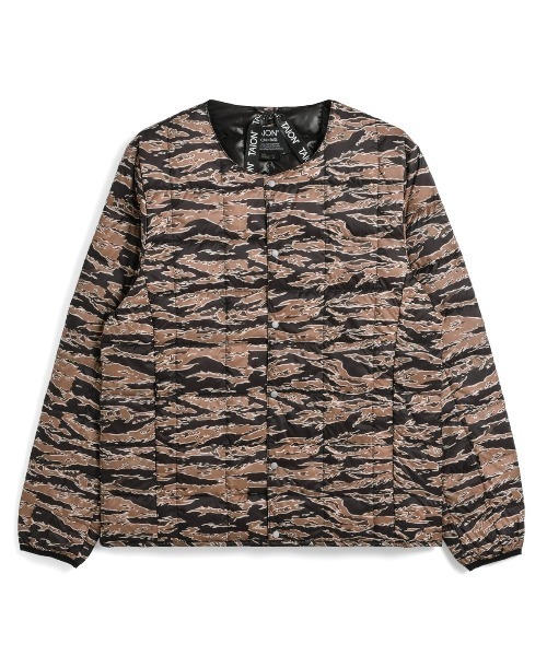 TAION（タイオン） ジャケット ノーカラージャケット CREW NECK BUTTON