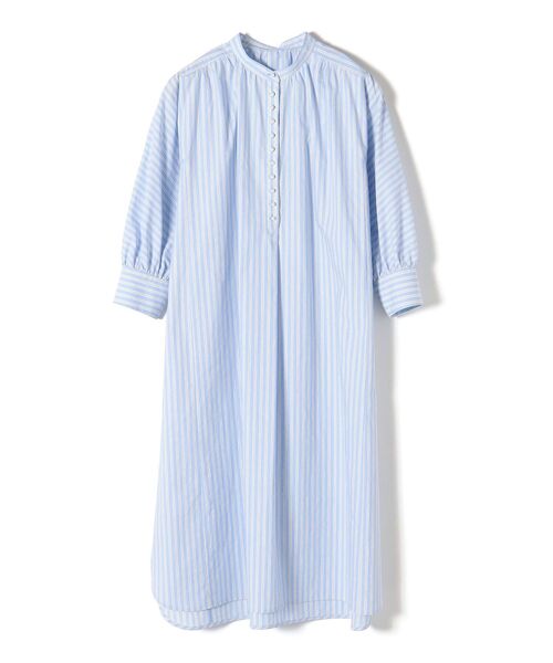 完全新品未使用2024年春夏Rene ♡ワンピース　パールボタン　34　手洗い可 SHIPS（シップス） ワンピース 「手洗い可能」ストライプパール