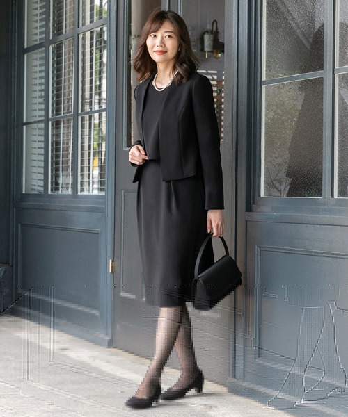 レディース ワンピース フォーマル 礼服 喪服 ジャケットセット Amazon.co.jp: [BEENSR] ブラックフォーマル 喪服 レディース