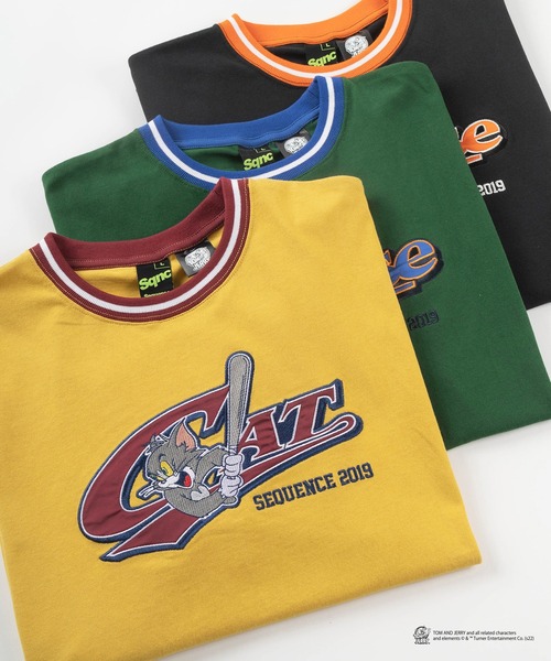 tシャツ Tシャツ 【TOM＆JERRY/トムとジェリー】リブライン