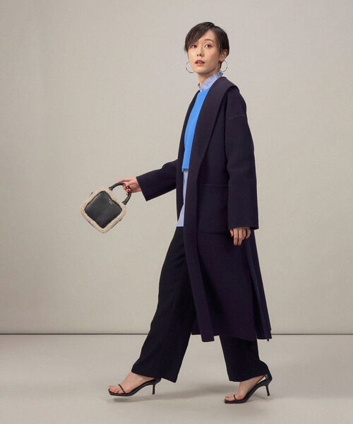 【美品】リバーショールコート 38 24AW【ノーリーズ 】 ノーリーズリバーショールコート38