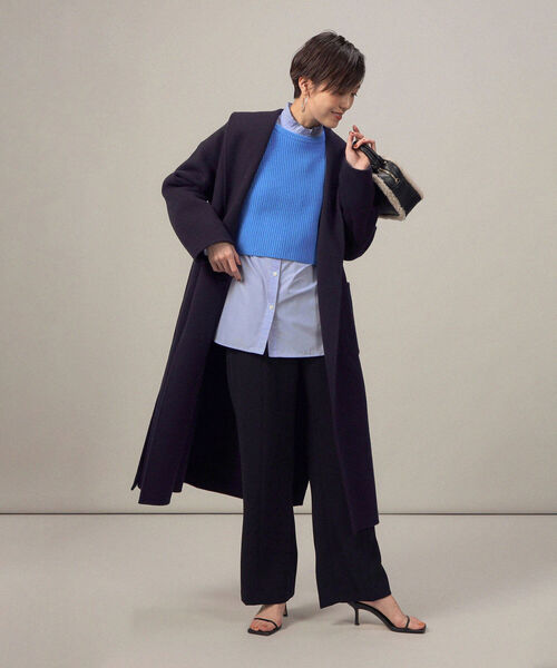 【美品】リバーショールコート 38 24AW【ノーリーズ 】 ノーリーズ リバーショールコート 38 （NOLLEY'S Sophi アウター