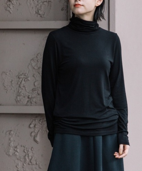 tシャツ Munich（ミューニック）ストレッチレーヨンジャージタートルネックプルオーバー/MNHG284 レディース