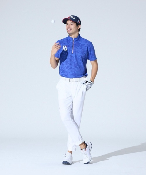FILA GOLF シャツ 「FILA GOLF:フィラゴルフ」ハーフジップ半袖
