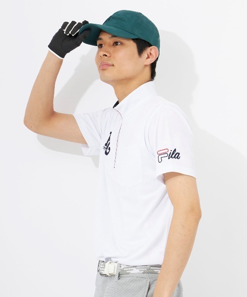 FILA GOLF シャツ 「FILA GOLF:フィラゴルフ」ハーフジップ半袖