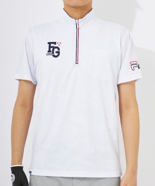FILA GOLF シャツ 「FILA GOLF:フィラゴルフ」ハーフジップ半袖