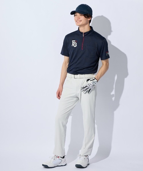 FILA GOLF シャツ 「FILA GOLF:フィラゴルフ」ハーフジップ半袖