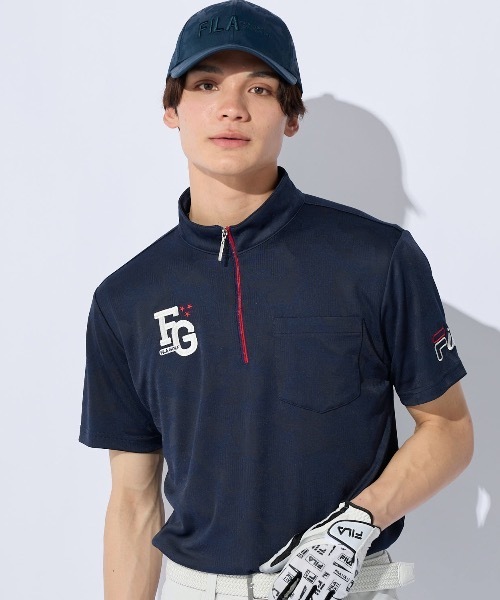 (フィラ ゴルフ)FILA GOLF FILA半袖シャツ747613メンズ 747613  PK L dwos6rj FILA フィラゴルフ 半袖シャツ メンズ ゴルフウェアFILA GOLF