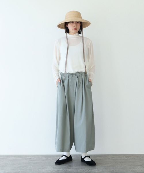 tシャツ ペダルム楊柳 ハイネック　ロングスリーブ　Tシャツ レディース AMBIDEX Store ペダルム楊柳 ハイネック ロングスリーブ Tシャツ