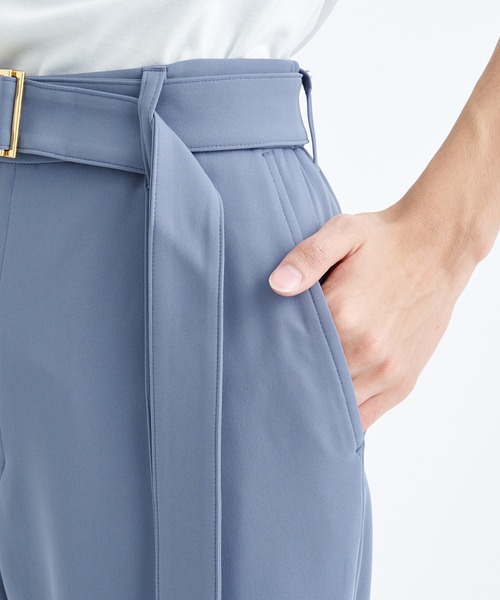 1/15限定】新品 CULLNI STUDIOUS別注ベルテッドスリムスラックス CULLNI（クルニ） スラックス STUDIOUS別注 BELTED TAPERD PANTS