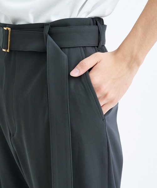 CULLNI（クルニ） スラックス STUDIOUS別注 BELTED TAPERD PANTS