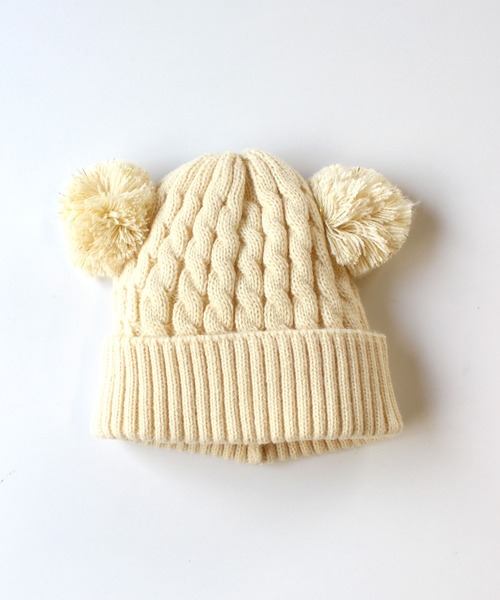 Si・Shu・Non（シ・シュ・ノン） ニット帽 ニットキャップ ボンテン