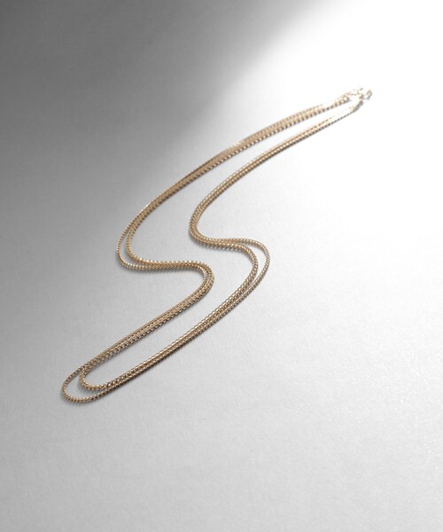 ネックレス K10ライトフランコドレープ ネックレス レディースの画像