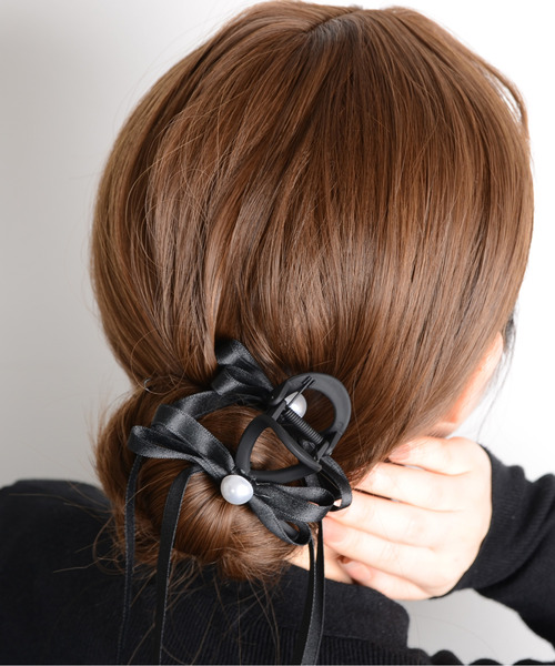 TONE SELECT GOODS ヘアクリップ 「float」リボン ロング バンス