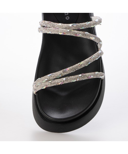 carino（カリーノ） サンダル 厚底ビジューサンダル レディース